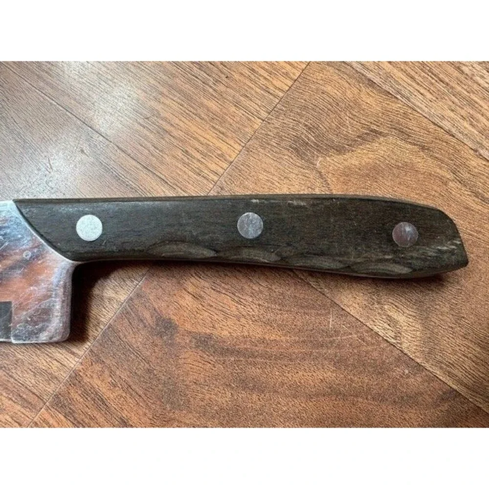 Kitchen Delite‎ Stainless Slicing Chef Knife Full Tang Wood Handle Heavy Duty